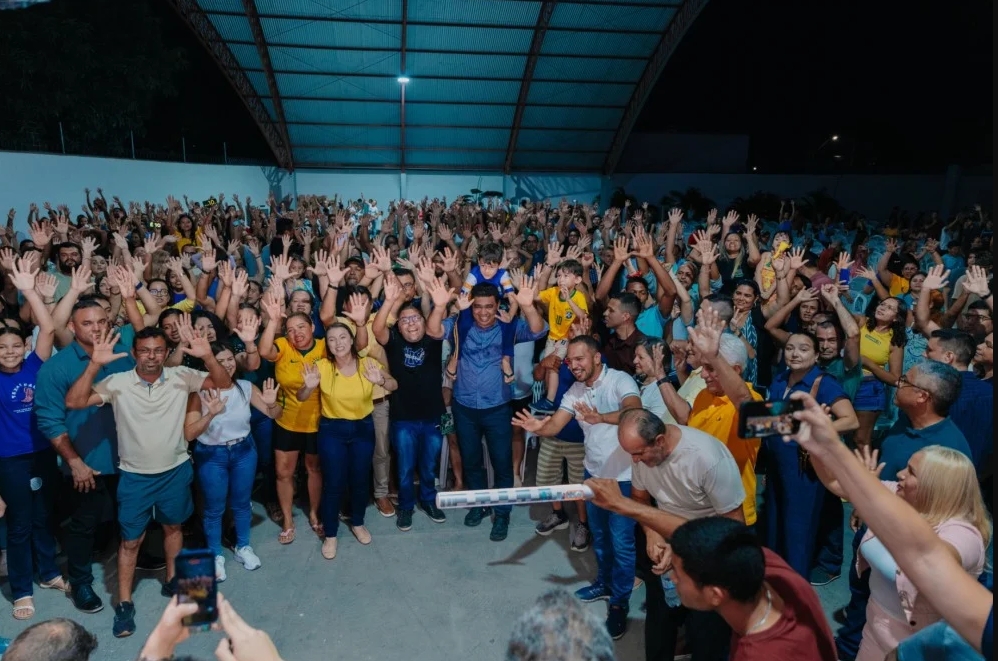 Soldado Sampaio lançou campanha ao Governo de Roraima em evento com apoiadores.
