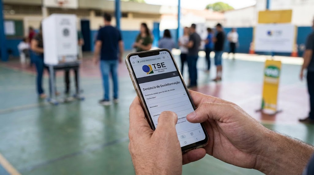 Eleitores podem denunciar conteúdos falsos ou enganosos ao TSE nas Eleições 2026